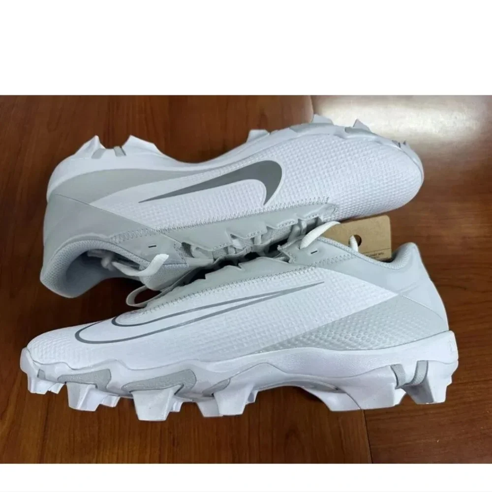 Nike Vapor Edge Shark 2 Football Cleats White Grey DH5088-100 Men's 14 Fastflex